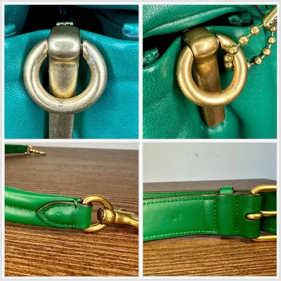 Coach Pillow Tabby Shoulder Bag 26 in Green - Picture 11 of 11